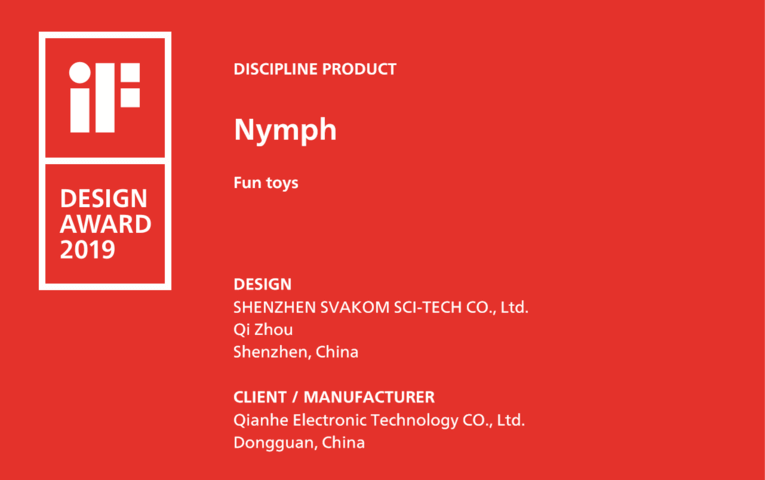 if design award SVAKOM nimph